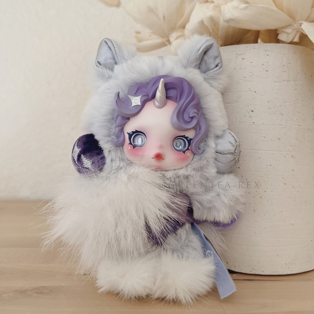 POP MART SKULLPANDA x My Little Pony Plush Pendant - Rarity (New)